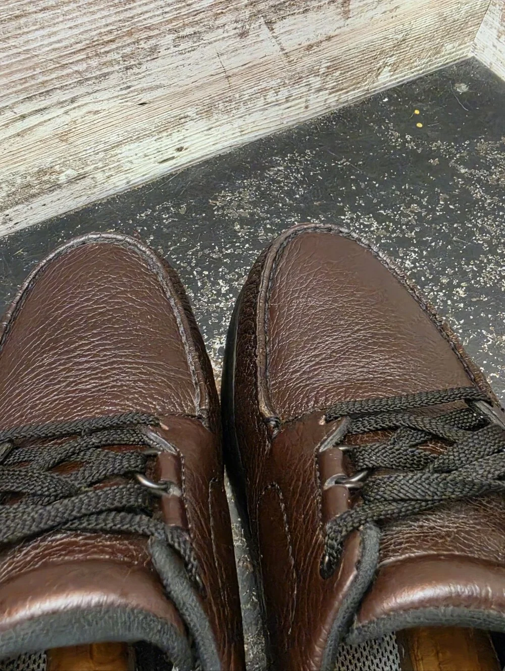 Mens SAS Bout Time Walking Shoes Sz 10 M Used Brown Leather Made in USA